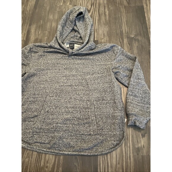 GAP Women's Maternity Hoodie Softspun Knit Soft Long Sleeve Pullover Grey Small - Picture 4 of 10